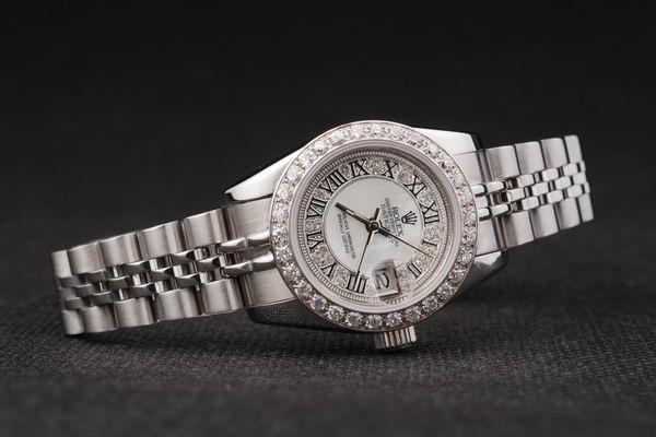 Rolex Datejust Mechanism Silver Diamond&White Surface-RD2434 Rolex Datejust Mechanism Silver Diamond&White Surface-RD2434