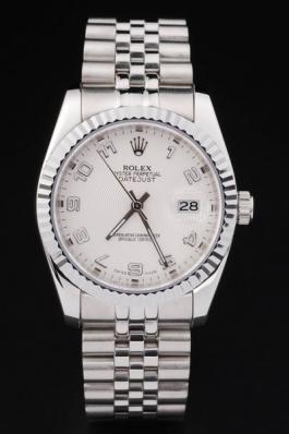 Rolex Datejust Silver Bezel&White Surface Watch-RD2392 Rolex Datejust Silver Bezel&White Surface Watch-RD2392