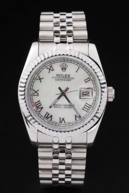 Rolex Datejust Silver Bezel&White Surface Watch-RD2395 Rolex Datejust Silver Bezel&White Surface Watch-RD2395