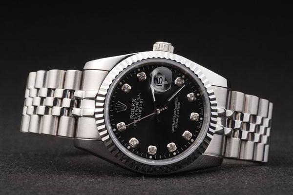 Rolex Datejust Swiss Mechanism Silver&Black Watch-RD2379 Rolex Datejust Swiss Mechanism Silver&Black Watch-RD2379