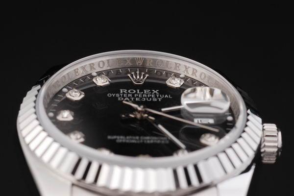 Rolex Datejust Swiss Mechanism Silver&Black Watch-RD2379 Rolex Datejust Swiss Mechanism Silver&Black Watch-RD2379