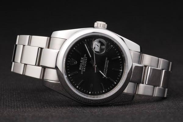 Rolex Datejust Swiss Mechanism Silver&Black Watch-RD2381 Rolex Datejust Swiss Mechanism Silver&Black Watch-RD2381