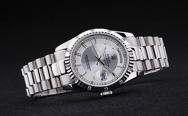Rolex Day-Date Silver White Cutwork 34mm Men Watch-RD3821 Rolex Day-Date Silver White Cutwork 34mm Men Watch-RD3821