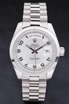 Rolex Day-Date Silver&White Stainless Steel Watch-RD2904 Rolex Day-Date Silver&White Stainless Steel Watch-RD2904