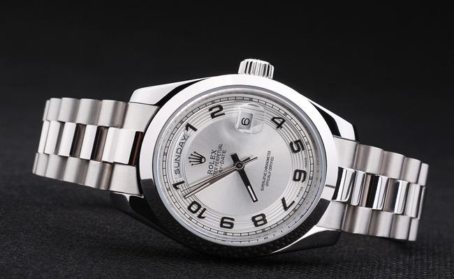 Rolex Day-Date Silver&White Stainless Steel Watch-RD2904 Rolex Day-Date Silver&White Stainless Steel Watch-RD2904