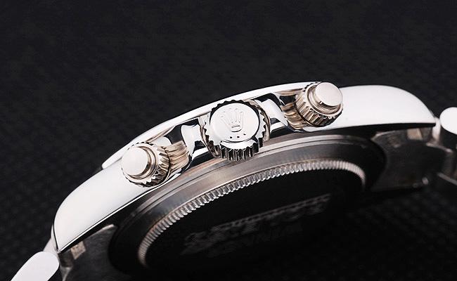 Rolex Daytona Mechanism Silver Bezel Black 39mm Watch-RD4014 Rolex Daytona Mechanism Silver Bezel Black 39mm Watch-RD4014