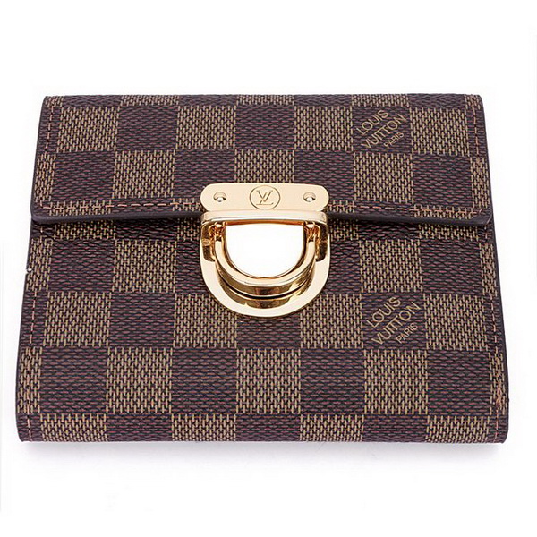 Louis Vuitton Damier Ebene Canvas Koala Wallet N60005 Louis Vuitton Damier Ebene Canvas Koala Wallet N60005